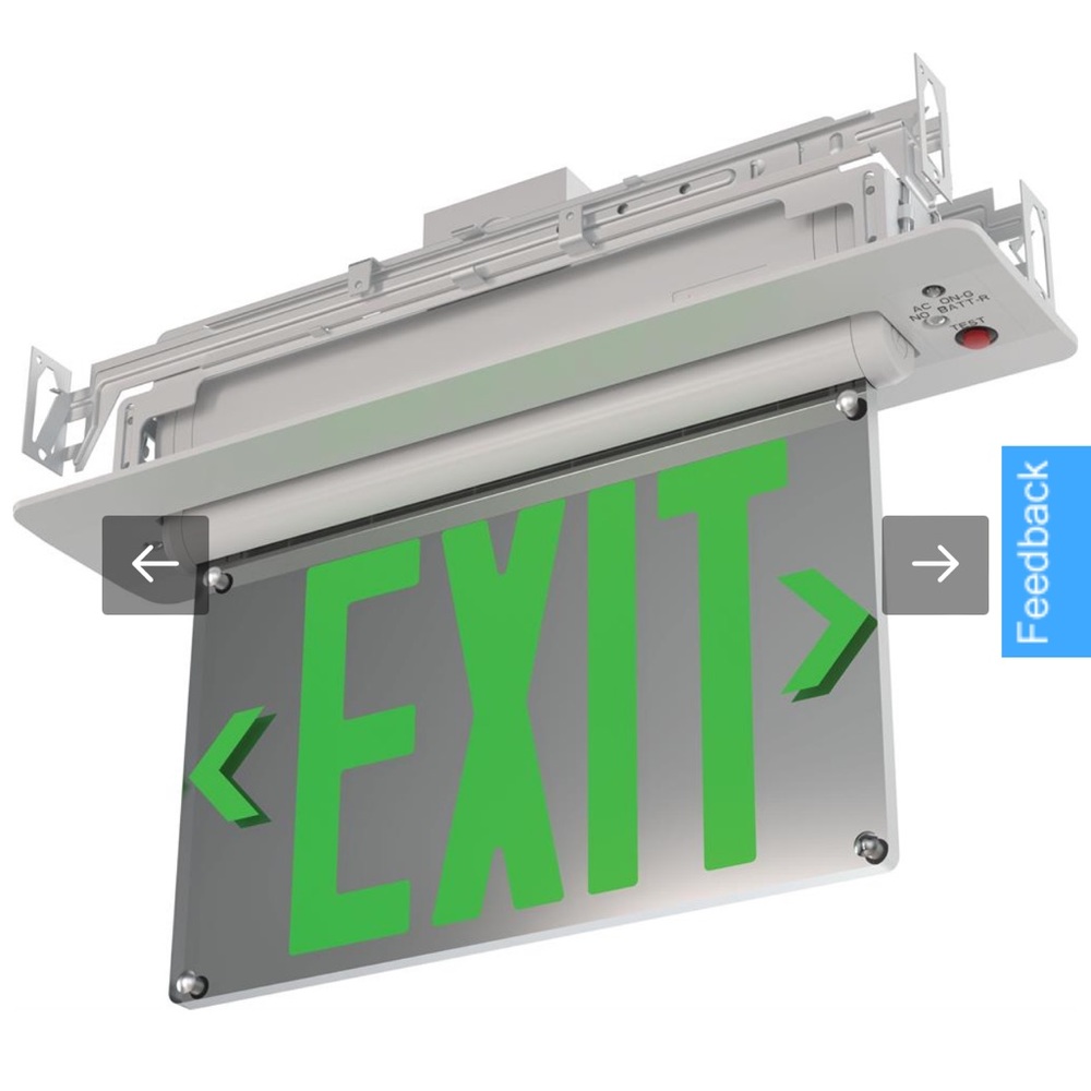 LITHONIA LIGHTING | The Basics™' Edge-lit Exit Sign (BE W G UM M2)